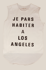 Load image into Gallery viewer, JE PARS HABITER A LOS ANGELES MUSCLE T
