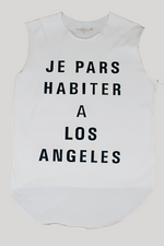 Load image into Gallery viewer, JE PARS HABITER A LOS ANGELES MUSCLE T
